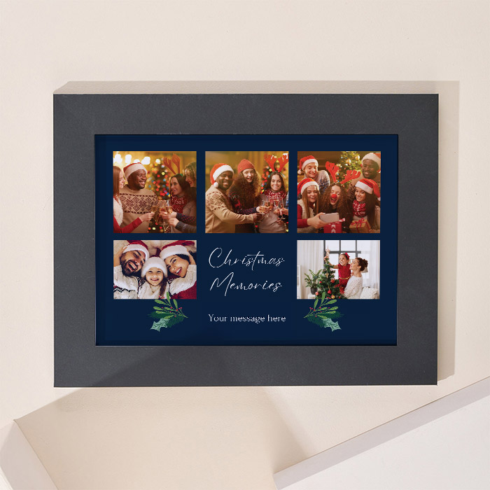 Multi Photo Upload Landscape Print - Christmas Memories