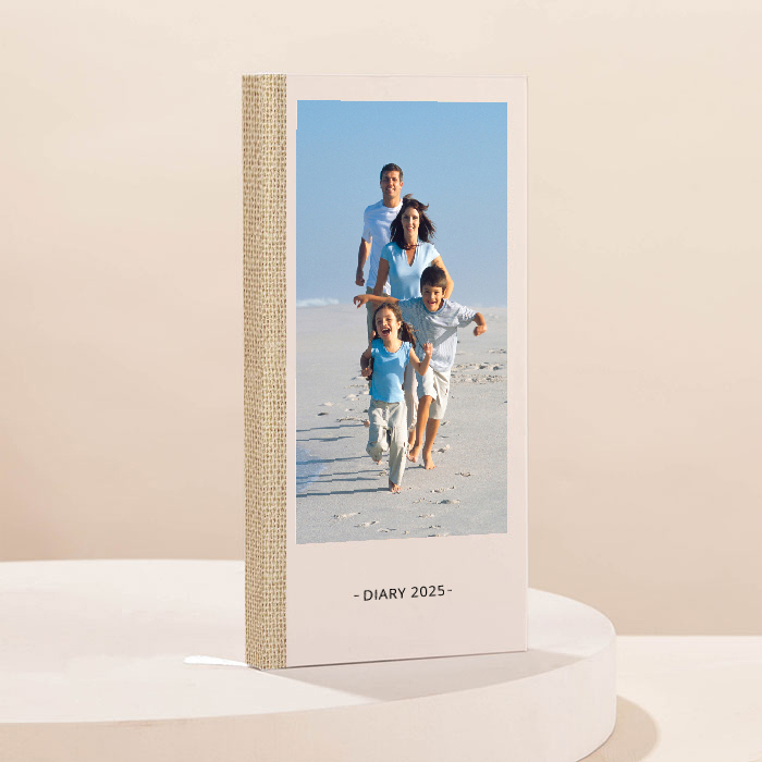 Photo Upload Slim Diary - Canvas Design