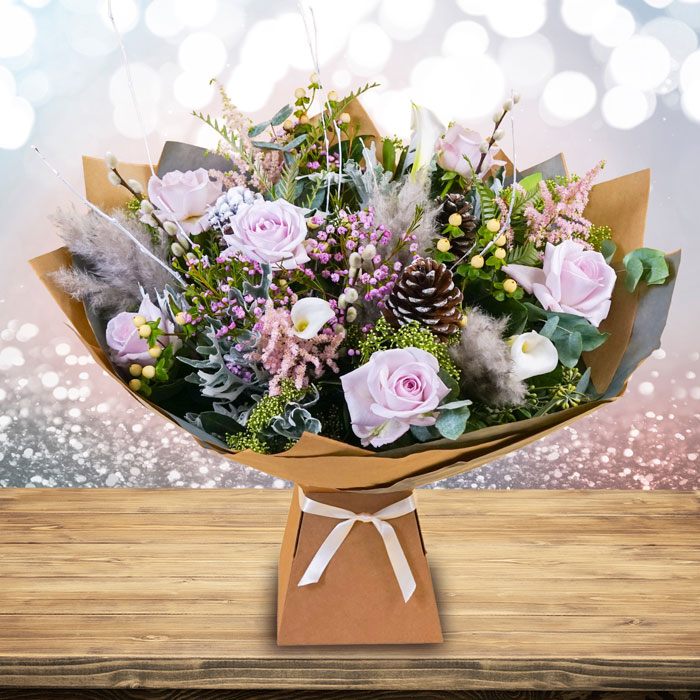 Pink Frost Flower Bouquet - FREE DELIVERY