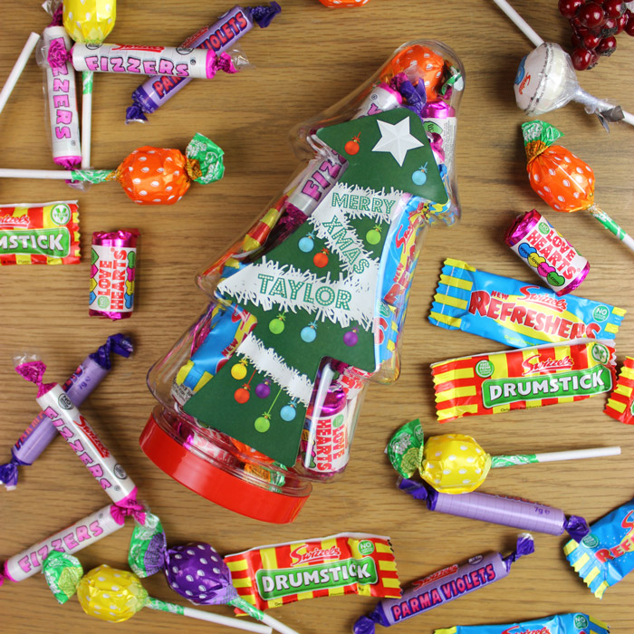 Personalised Christmas Tree Sweet Box