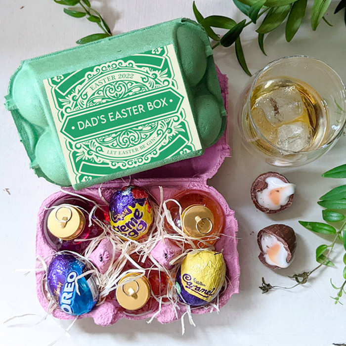 Personalised Gin & Chocolate Easter Egg Box