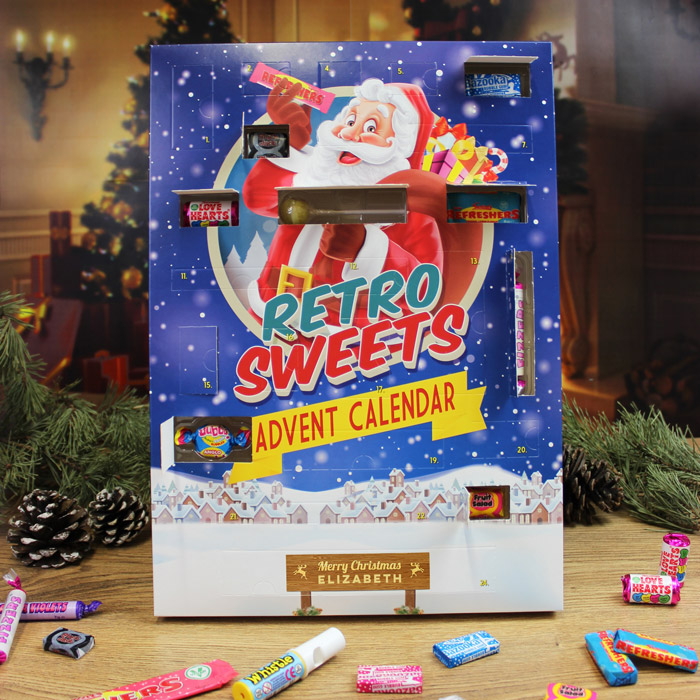 Personalised Retro Sweet Advent Calendar