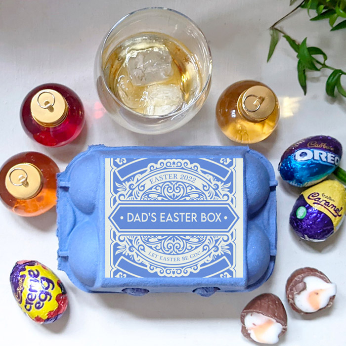 Personalised Gin & Chocolate Easter Egg Box