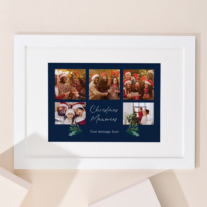 Multi Photo Upload Landscape Print - Christmas Memories