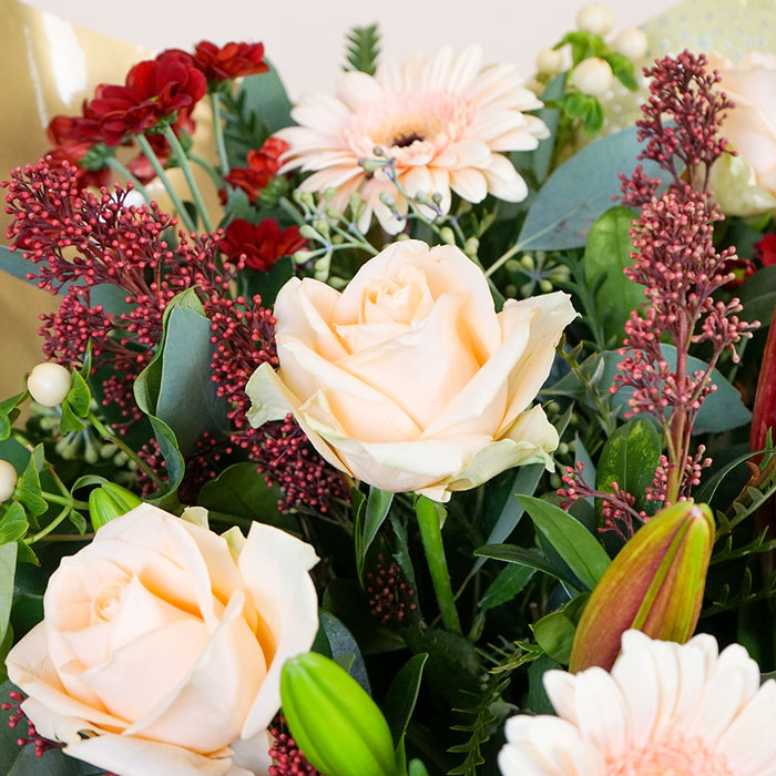 Seasons Greetings Flower Bouquet - FREE DELIVERY