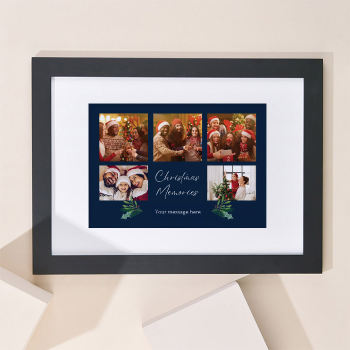 Multi Photo Upload Landscape Print - Christmas Memories