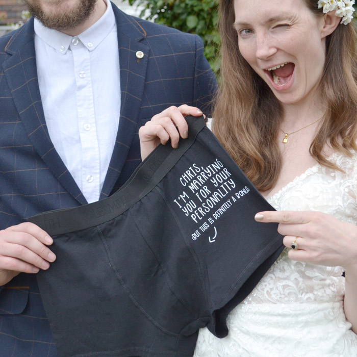  Personalised Funny Wedding Underwear