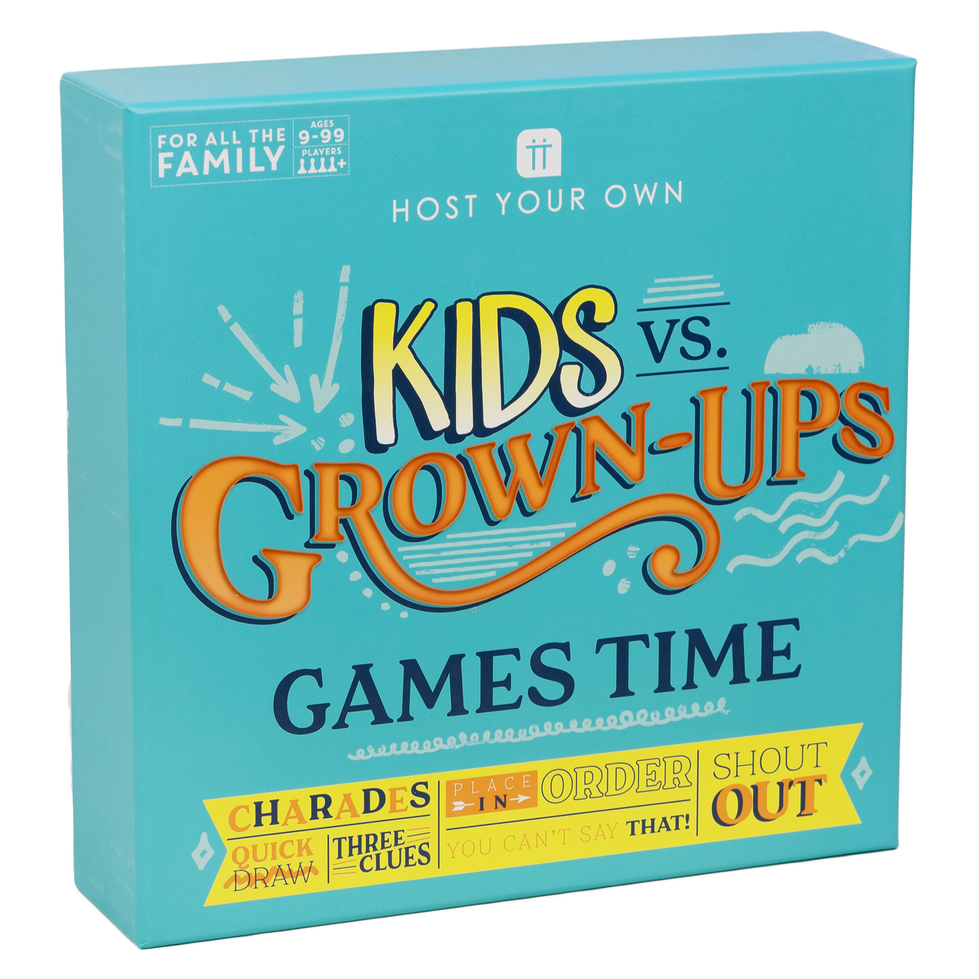 Host Your Own Kids vs Adults Party Board Game