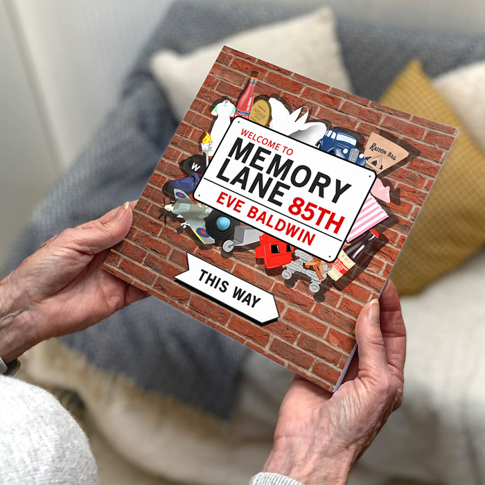 Personalised Book - Memory Lane 85th Birthday