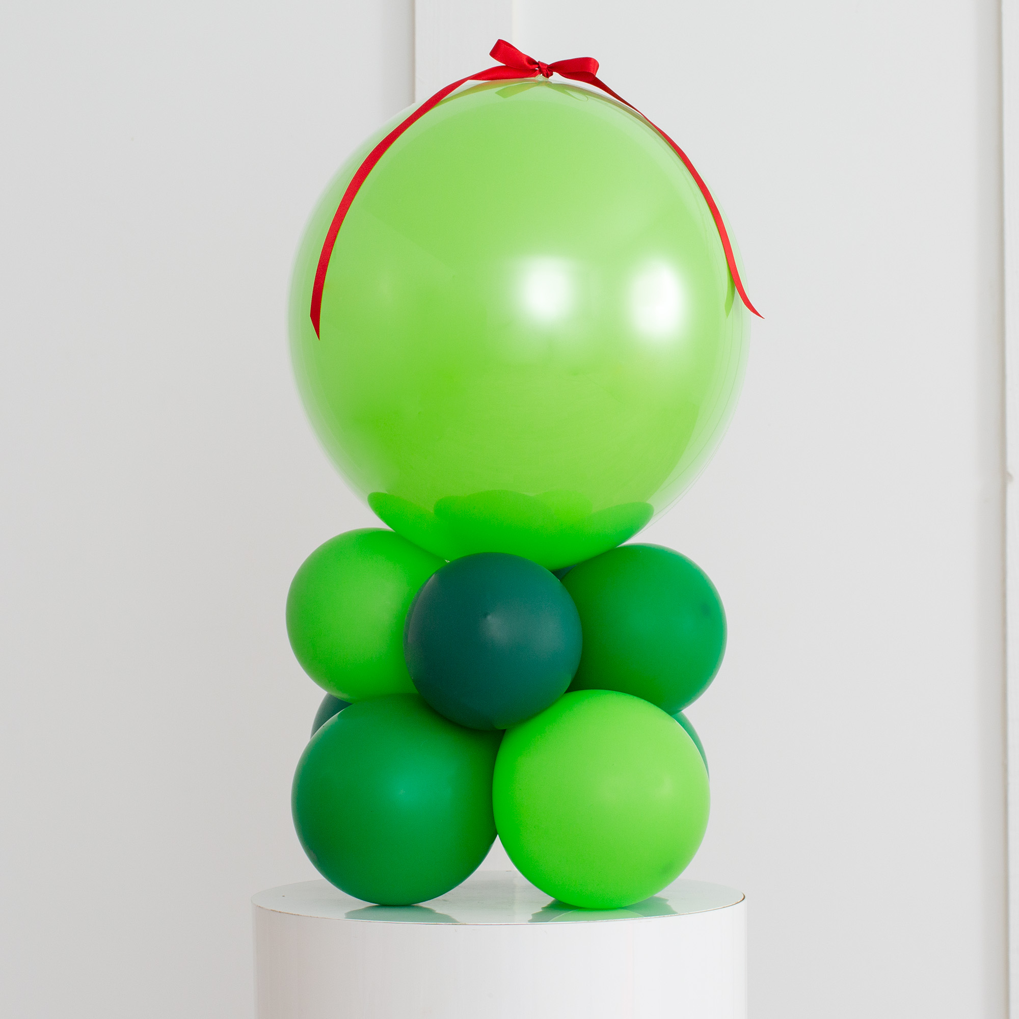 Personalised Christmas Grinch Themed Air-Filled Bubble Stack - FREE DELIVERY