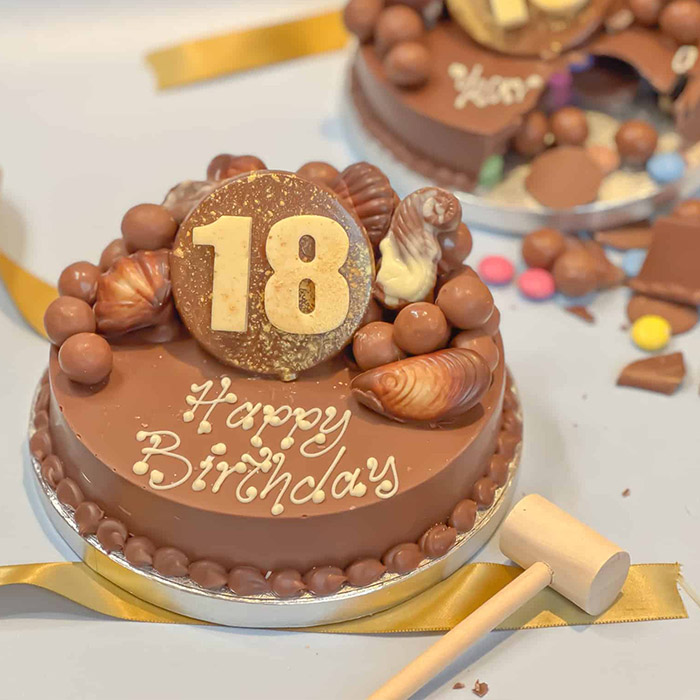 Personalised 18th Birthday Mini Guylian Smash Cake