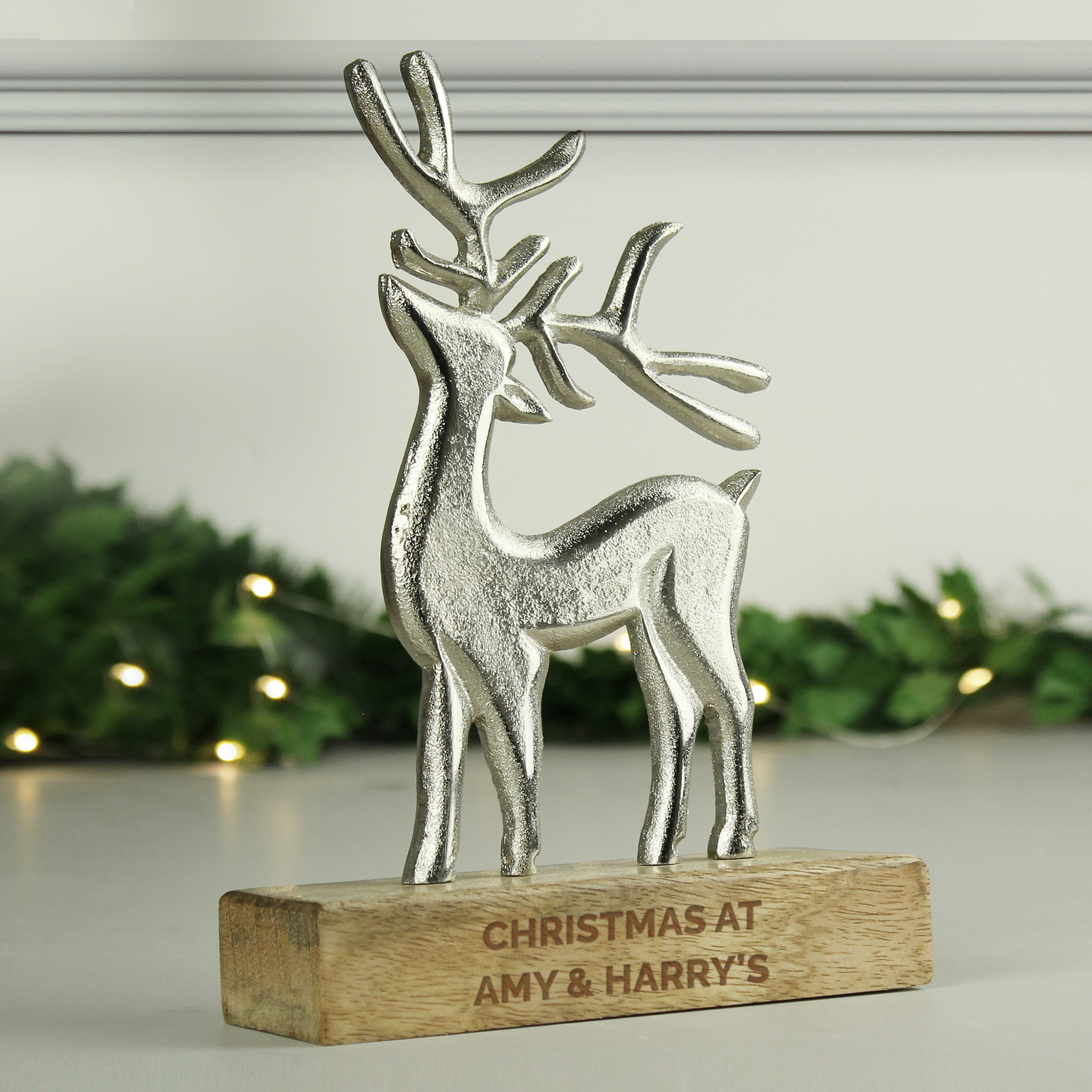 Personalised Metal Stag Ornament