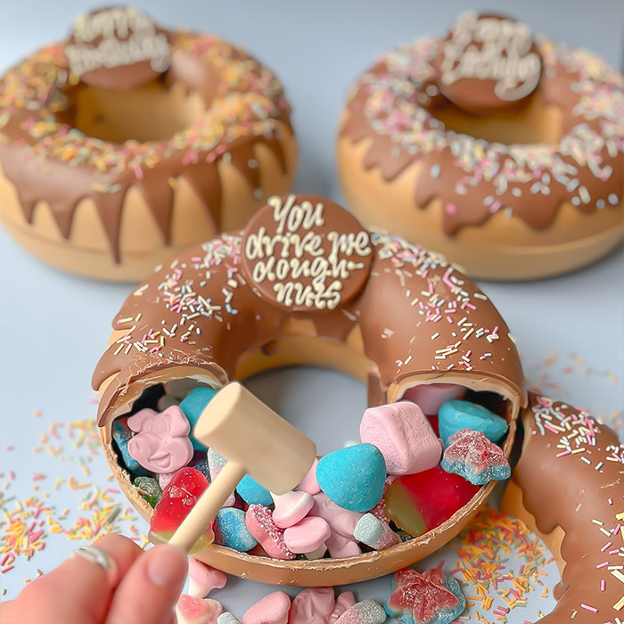 Personalised Chocolate Smash Doughnut