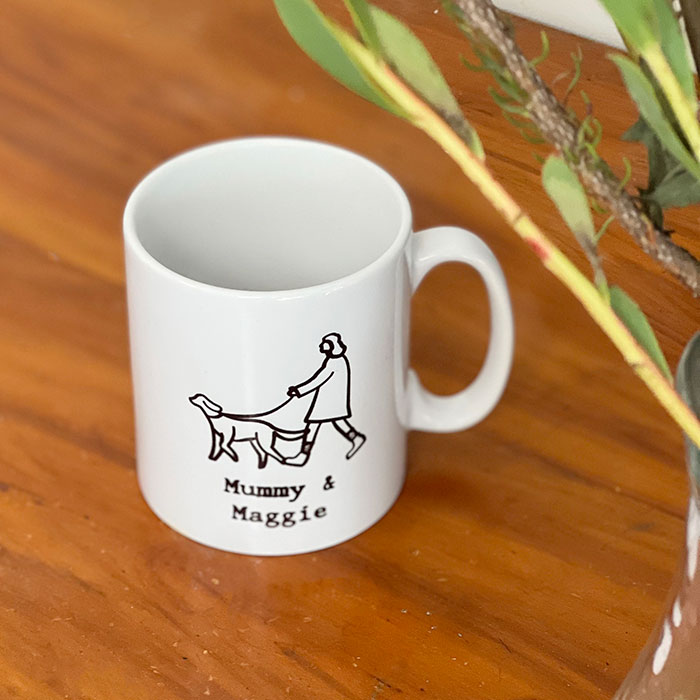 Personalised Dog and Owner Mug