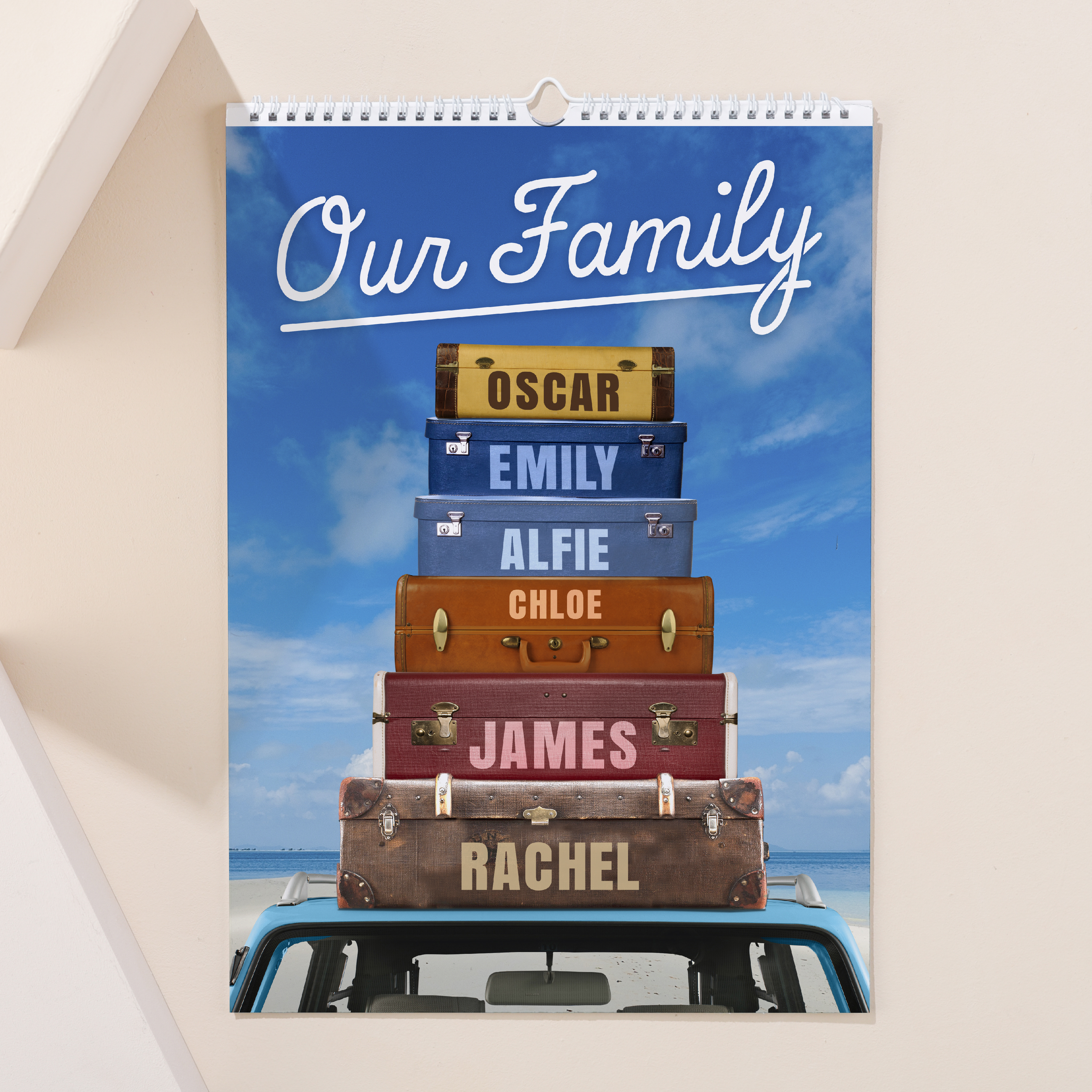 Personalised A3 Planner Calendar -Our Family, 7th Edition