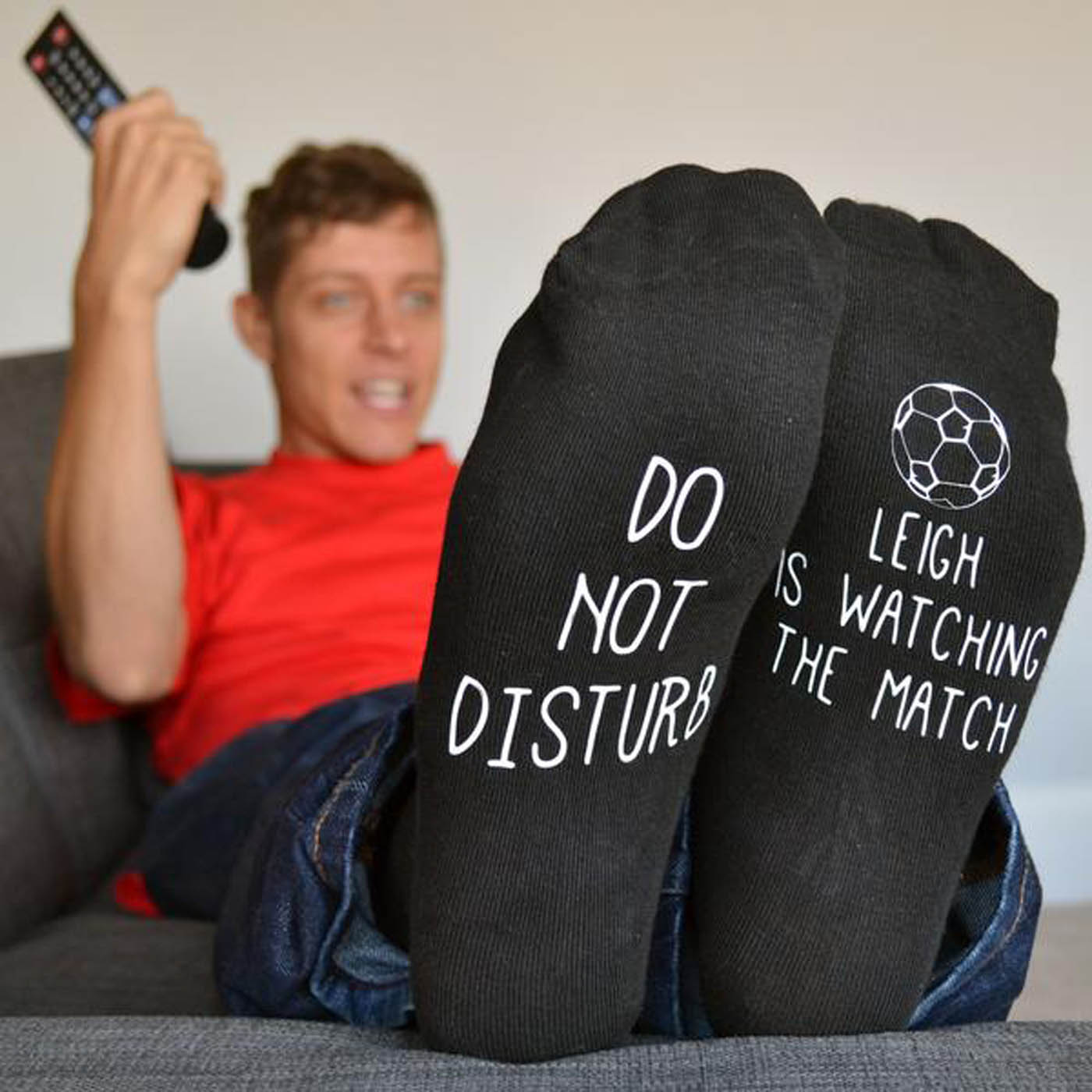 Personalised Football Socks - Do Not Disturb