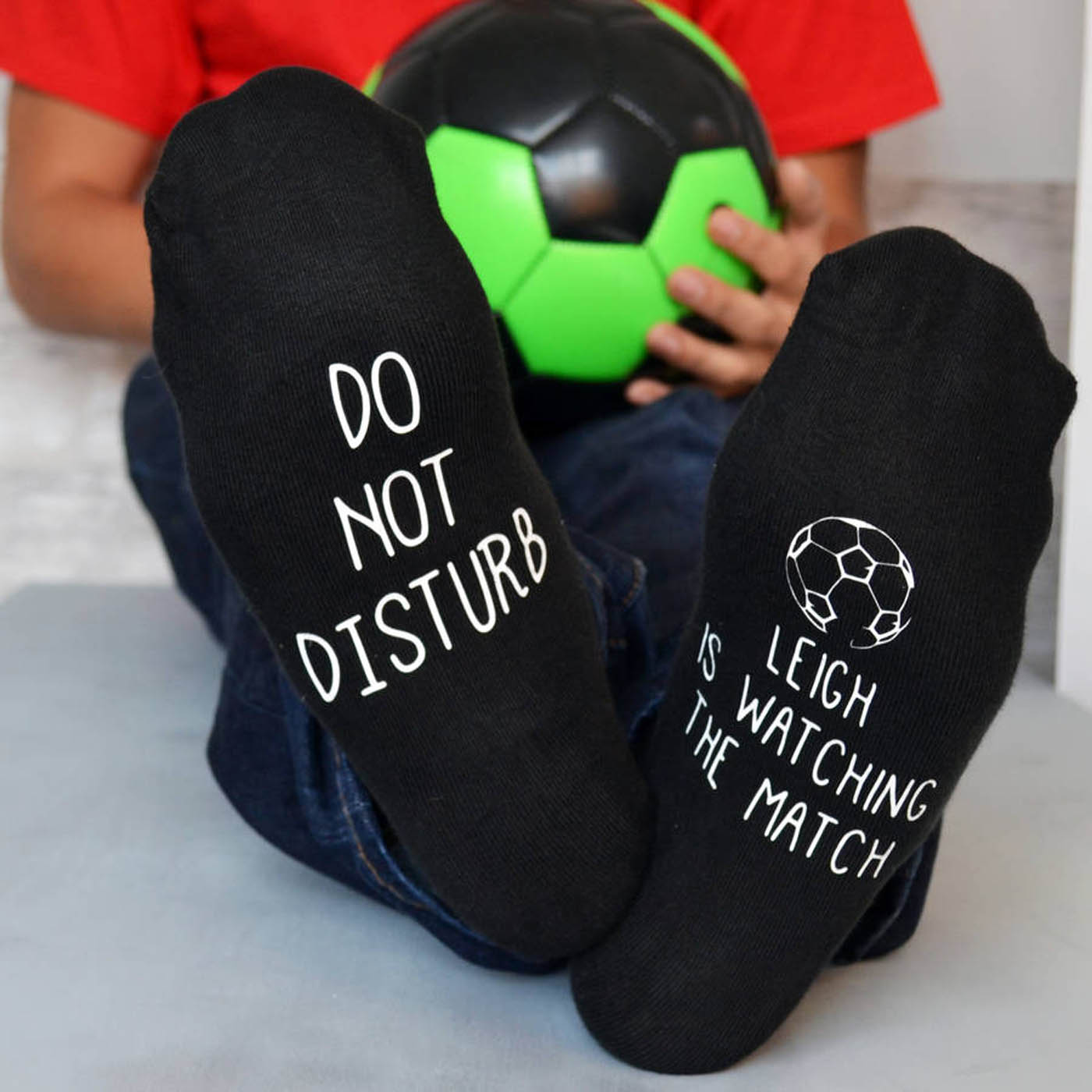 Personalised Football Socks - Do Not Disturb