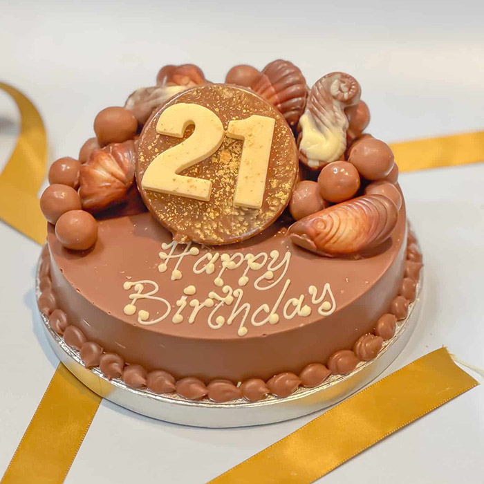 Personalised 21st Birthday Mini Guylian Smash Cake