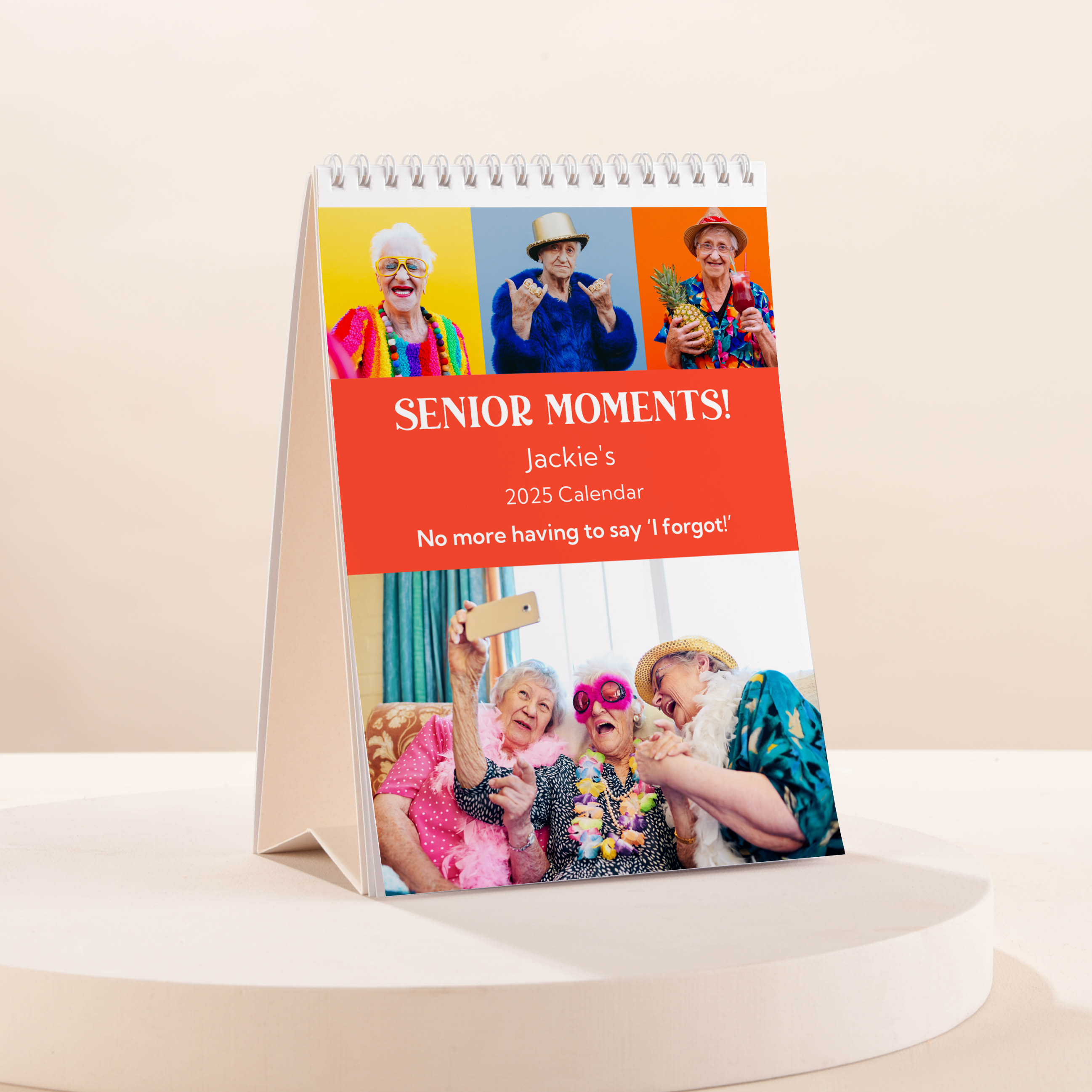 Personalised Senior Moments Calendar - 2024-2025 Edition