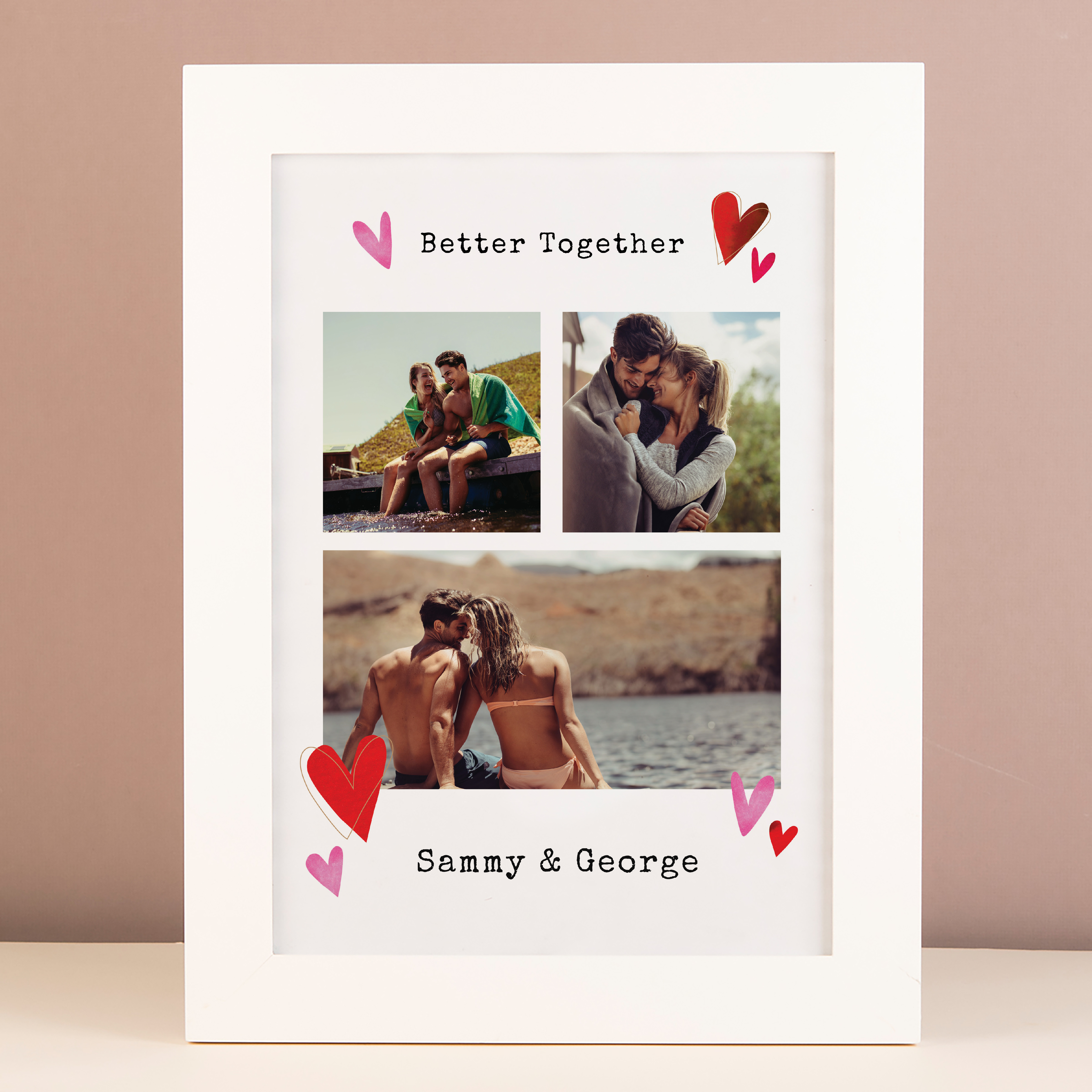 Multi Photo Upload Framed Photos Print - Better Together