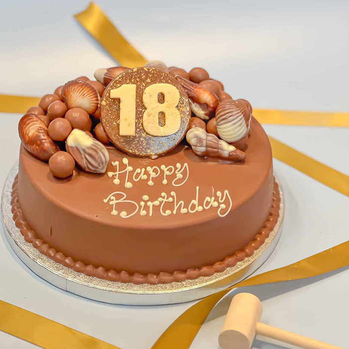 Personalised 18th Birthday Guylian Smash Cake