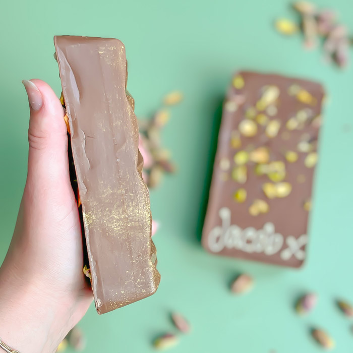 Personalised Viral Pistachio and Crispy Kunafa Chocolate Bar