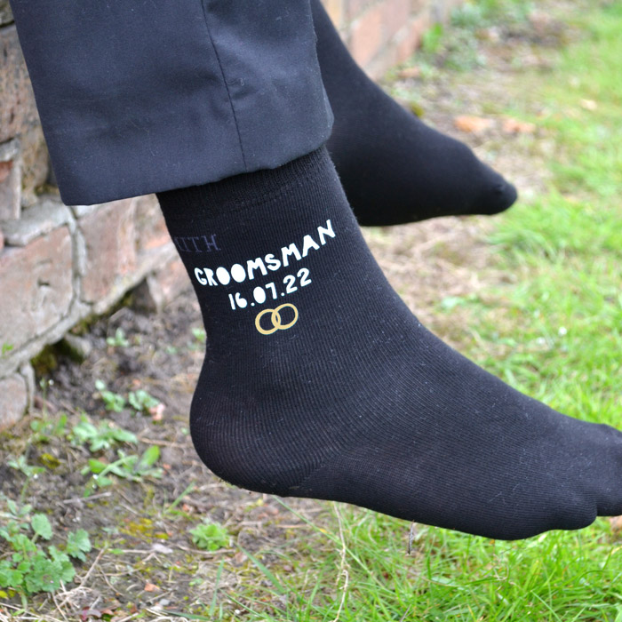 Personalised Wedding Rings Socks