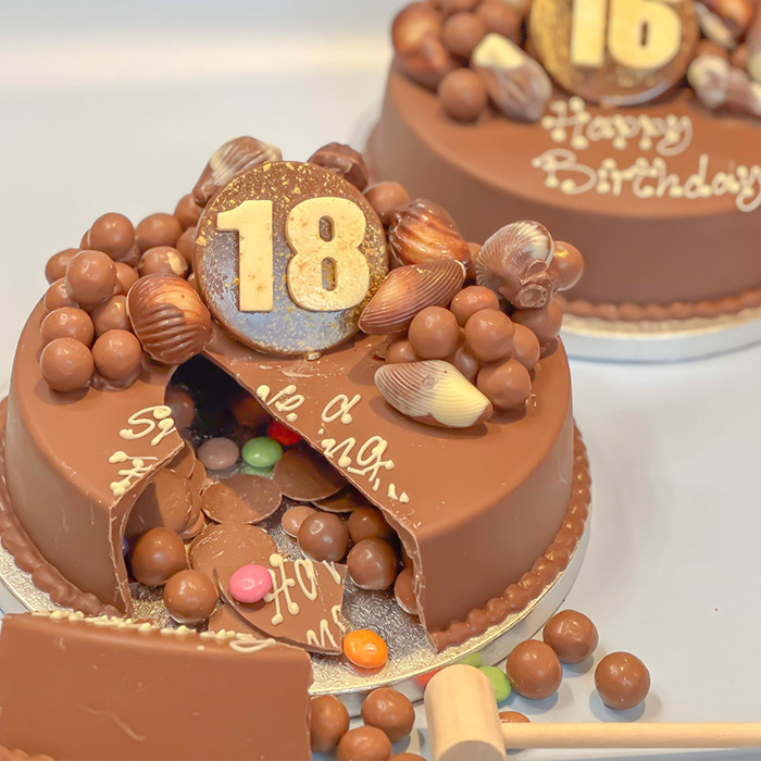 Personalised 18th Birthday Guylian Smash Cake