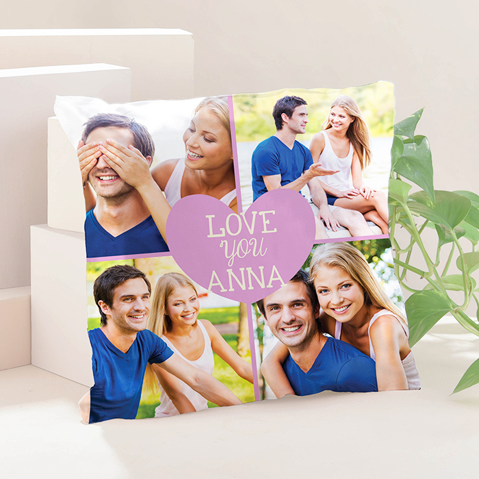 Multi Photo Cushion - Love You