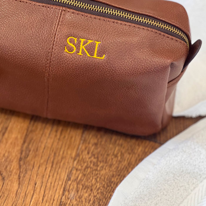 Personalised Monogrammed Men's Wash Bag