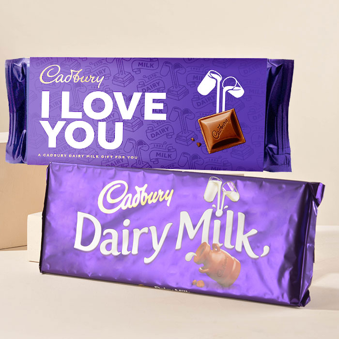 Cadbury  I Love You  Dairy Milk Bar 110g