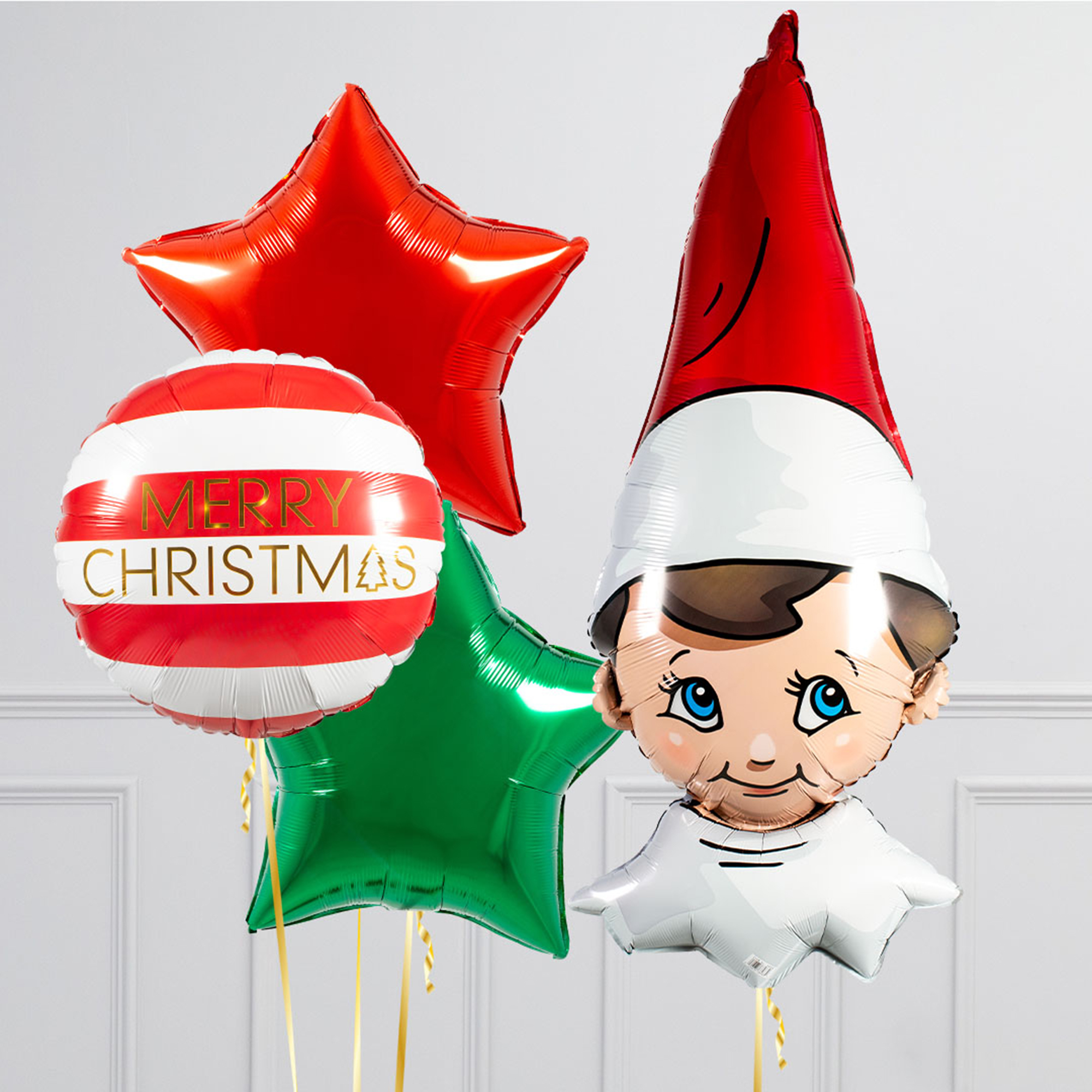 Personalised Elf On The Shelf Christmas Supershape & Foils Bundle - FREE DELIVERY