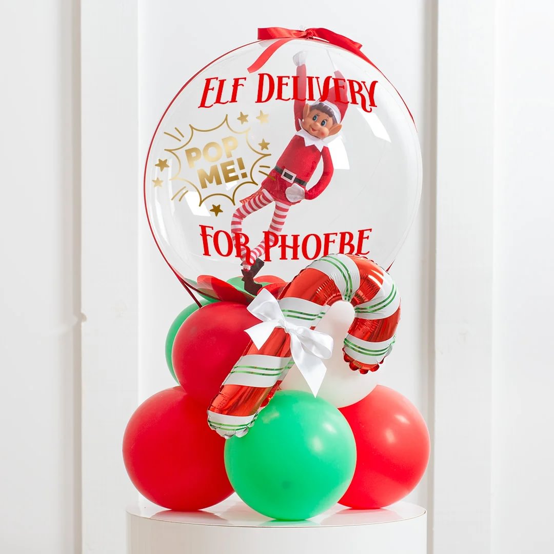 Personalised Elf on the Shelf Pop Me Bubble Stack - FREE DELIVERY