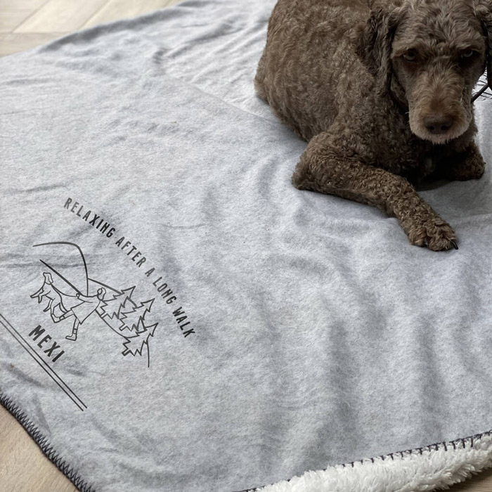 Personalised Dog Walking Blanket