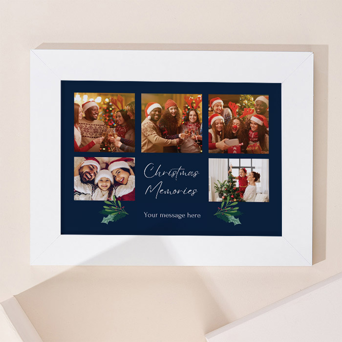 Multi Photo Upload Landscape Print - Christmas Memories