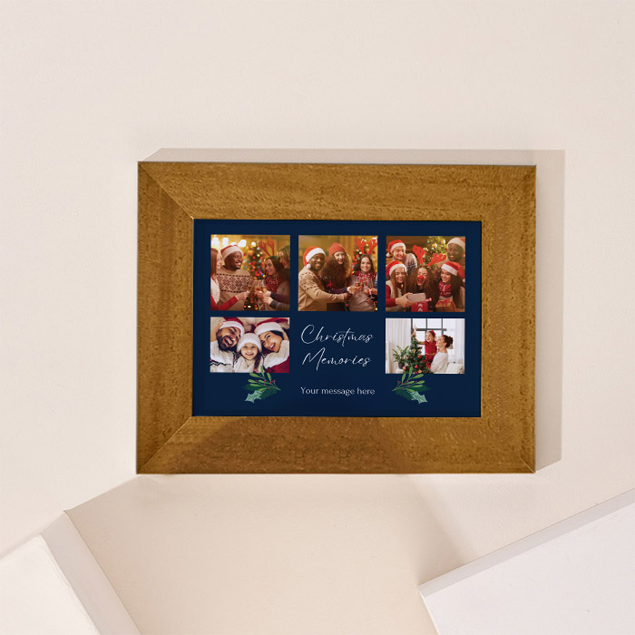 Multi Photo Upload Landscape Print - Christmas Memories