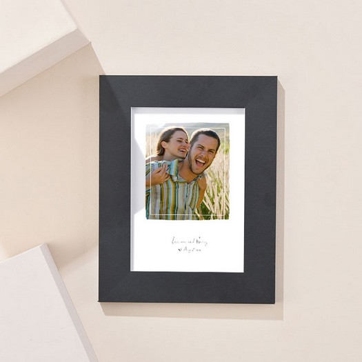 Photo Upload Portrait Framed Print - Cut Out & Message First Christmas Together