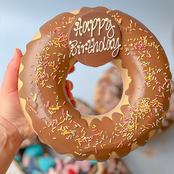 Personalised Chocolate Smash Doughnut