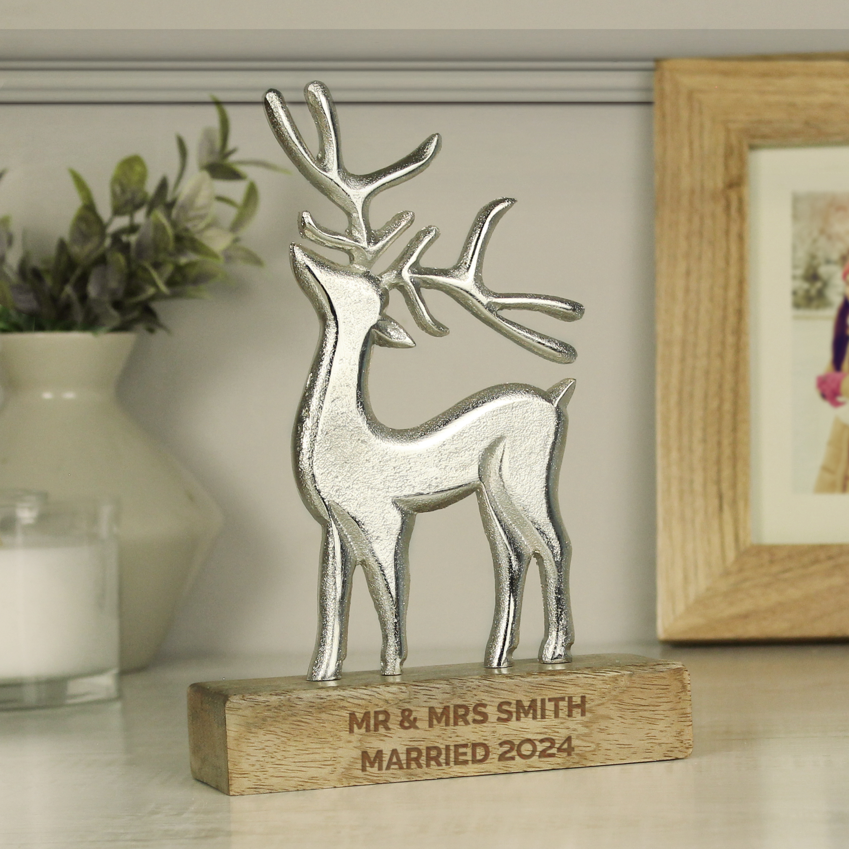 Personalised Metal Stag Ornament