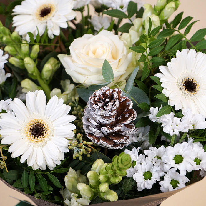 Let It Snow Flower Bouquet - FREE DELIVERY