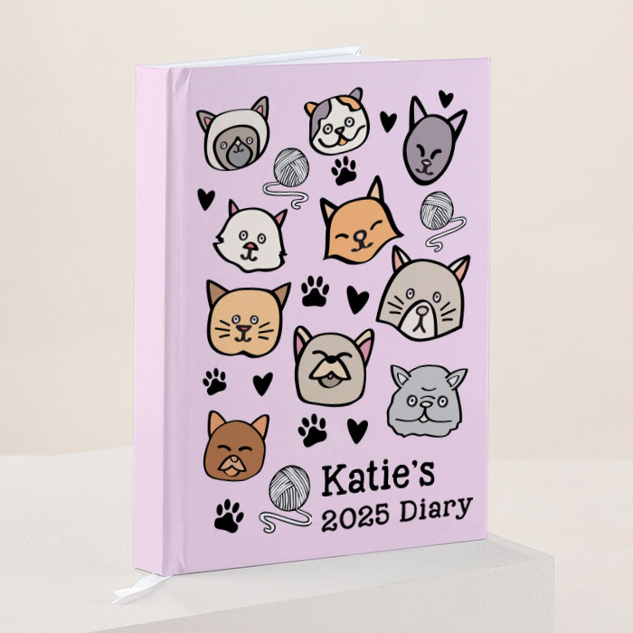Personalised Diary - Cats