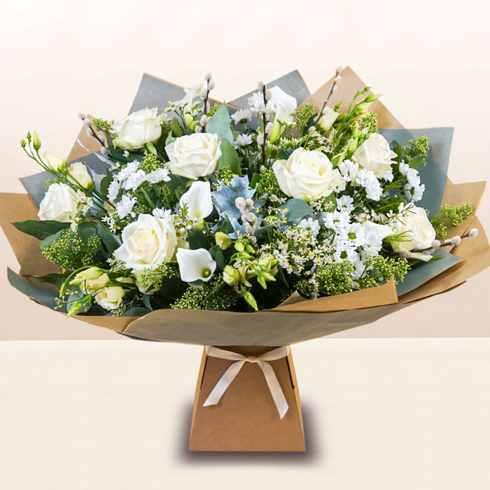 Snow White Flower Bouquet - FREE DELIVERY