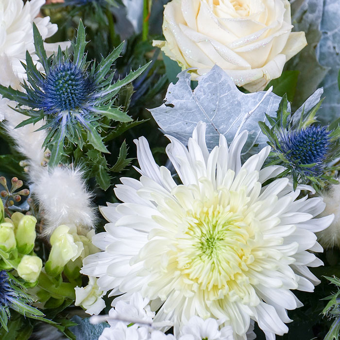 Snowflake Sparkle Flower Bouquet - FREE DELIVERY