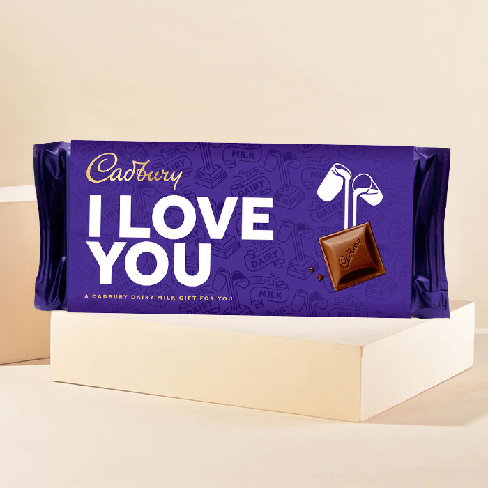 Cadbury  I Love You  Dairy Milk Bar 110g