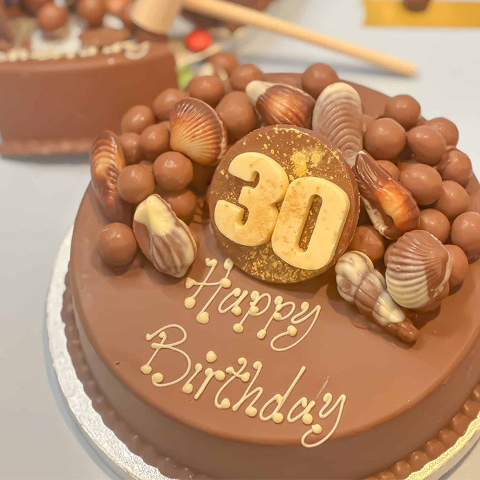 Personalised 30th Birthday Guylian Smash Cake