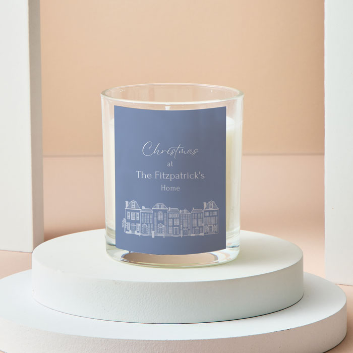 Personalised Candle - Christmas at Home