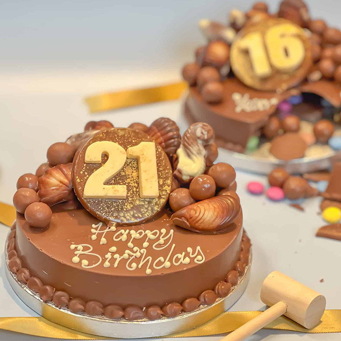 Personalised 21st Birthday Mini Guylian Smash Cake