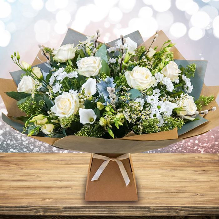 Snow White Flower Bouquet - FREE DELIVERY