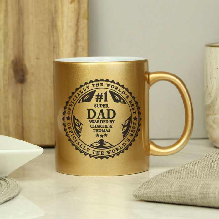 Personalised World's Best Gold Mug