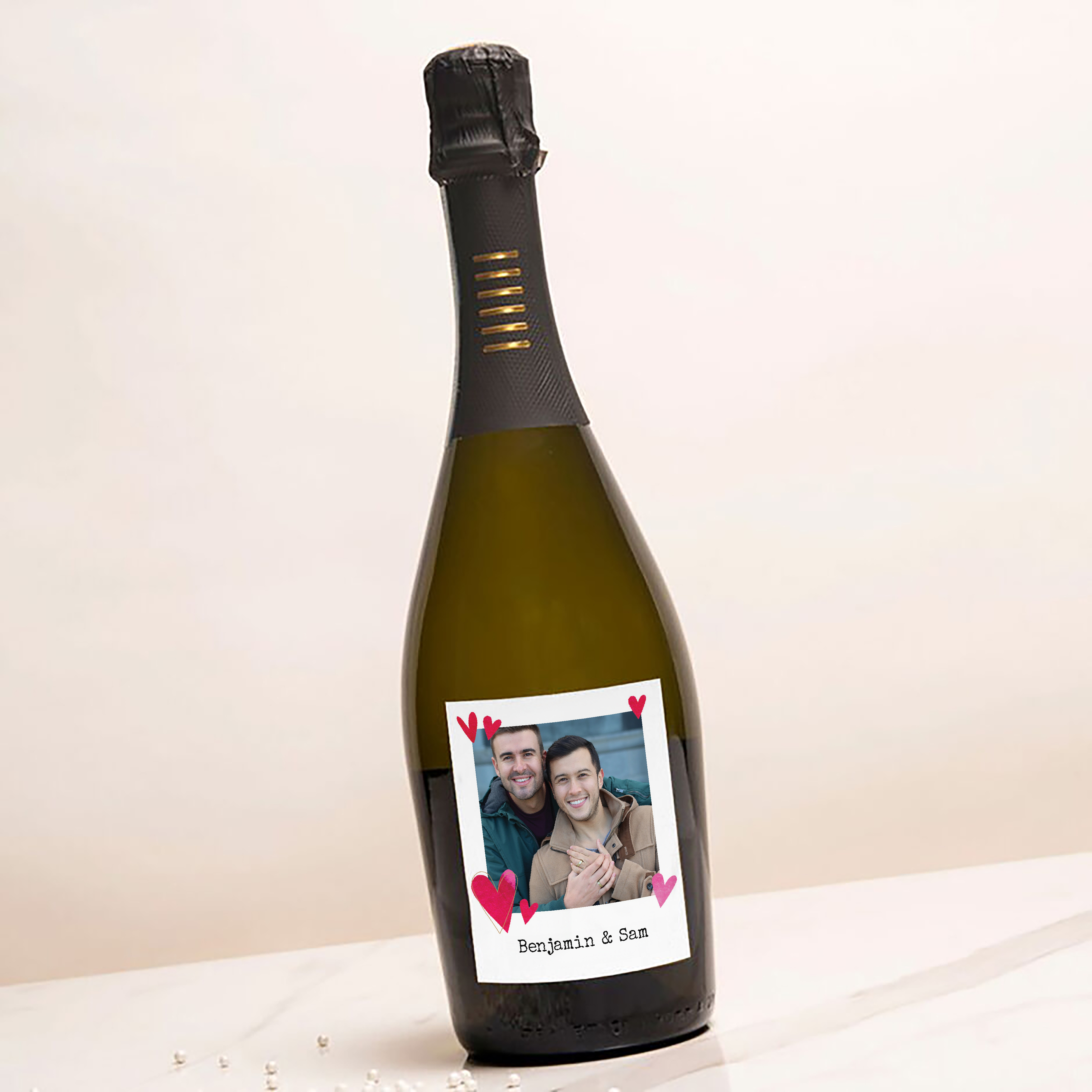 Photo Upload Prosecco - Hearts